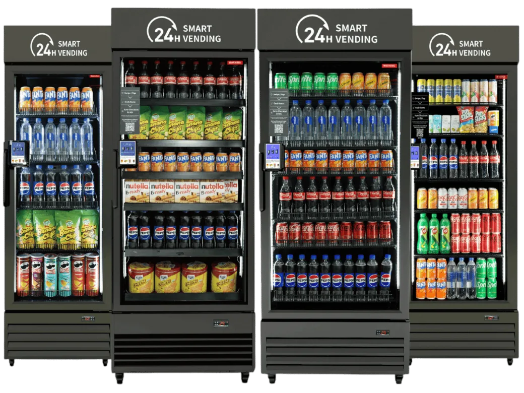 HAHA 24H Smart Vending AI coolers sold by Louisiana Vending