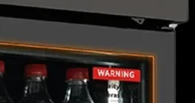 HAHA 542 Pro heated anti-fog glass door close-up